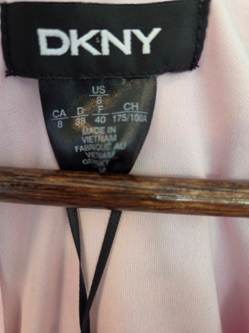 NWT DKNY dress S faux wrap pink floral tiered skirt wedding guest event date - Picture 15 of 16